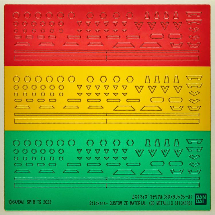 30 Minutes Missions Customize Material 3D Metallic Stickers 1/144 Scale Set Gallery Image 3