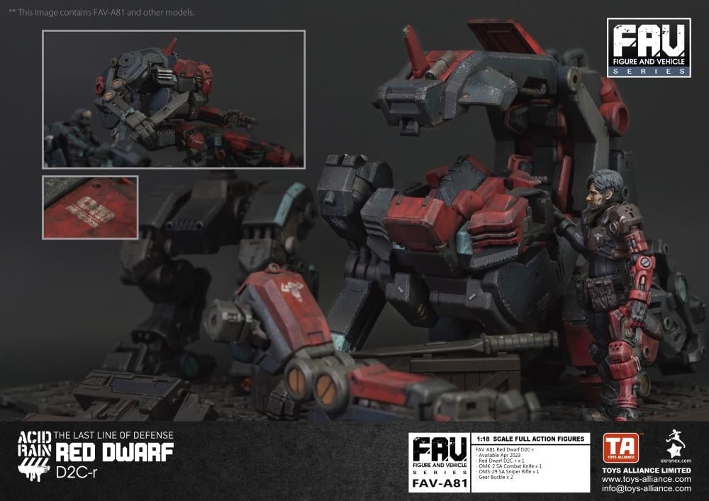 Acid Rain FAV-A81 Red Dwarf D2C-r Action Figure
