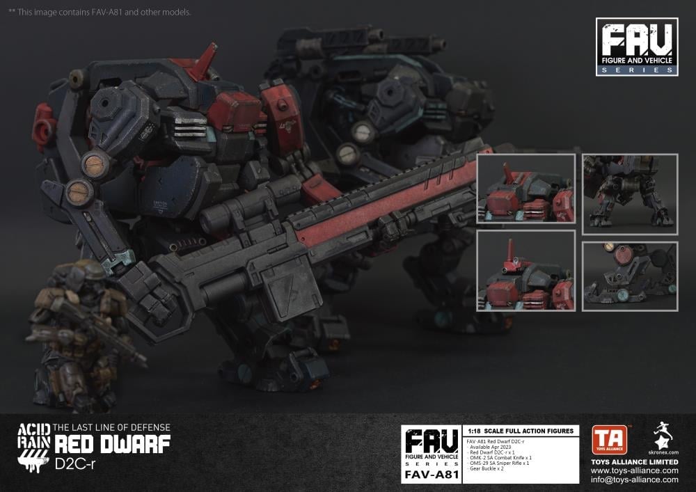 Acid Rain FAV-A81 Red Dwarf D2C-r Action Figure