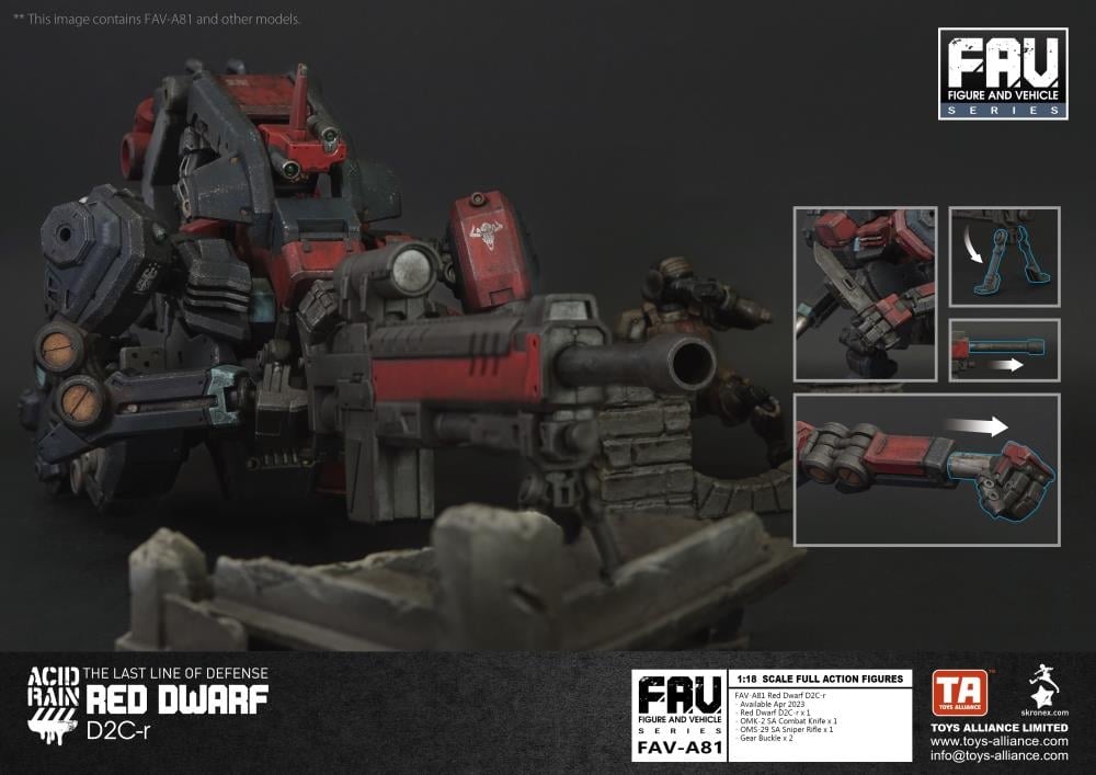 Acid Rain FAV-A81 Red Dwarf D2C-r Action Figure