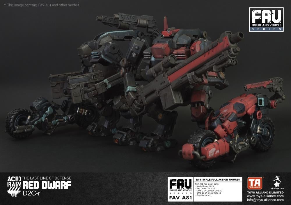 Acid Rain FAV-A81 Red Dwarf D2C-r Action Figure