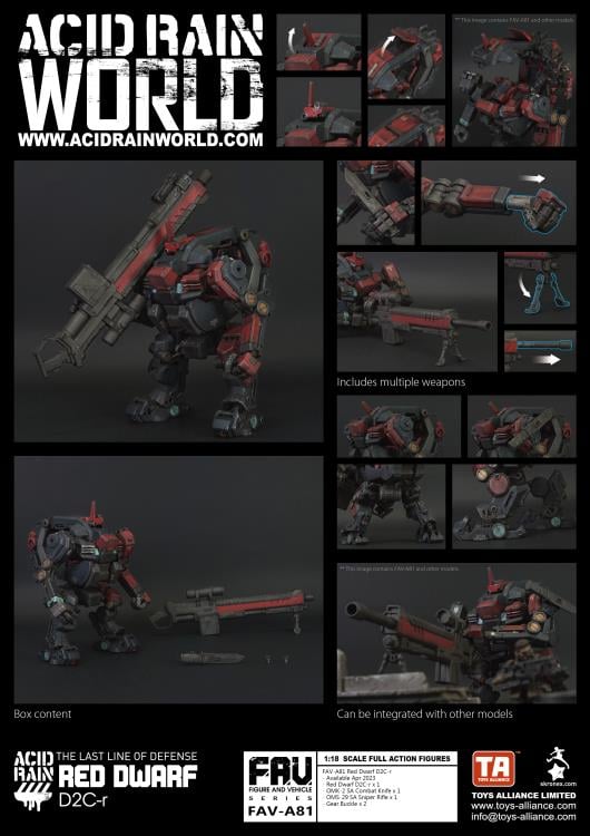 Acid Rain FAV-A81 Red Dwarf D2C-r Action Figure