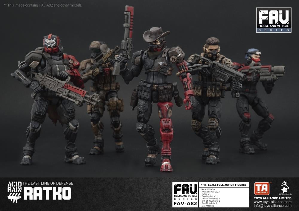 アシッドレインFAV-A82 Ratkoフィギュア【中古品】 Acid Rain FAV-A82 Ratko Action Figure