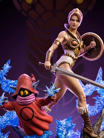 Masters of the Universe Deluxe Teela & Orko 1/10 Art Scale Limited Edition Statue Gallery Image 2
