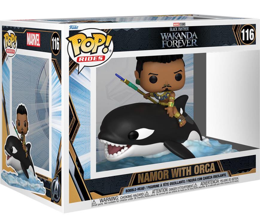 Pop! Rides: Marvel: Black Panther: Wakanda Forever - Namor with Orca Gallery Image 3