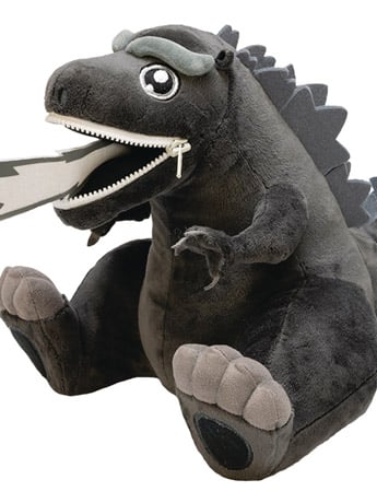Godzilla Black & White PX Previews Exclusive Zippermouth Plush