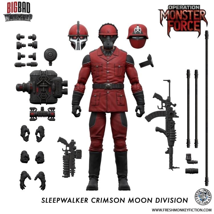 Operation: Monster Force Season 01 Sleepwalker Crimson Moon Division 1/12 Scale Action Figure Gallery Image 10