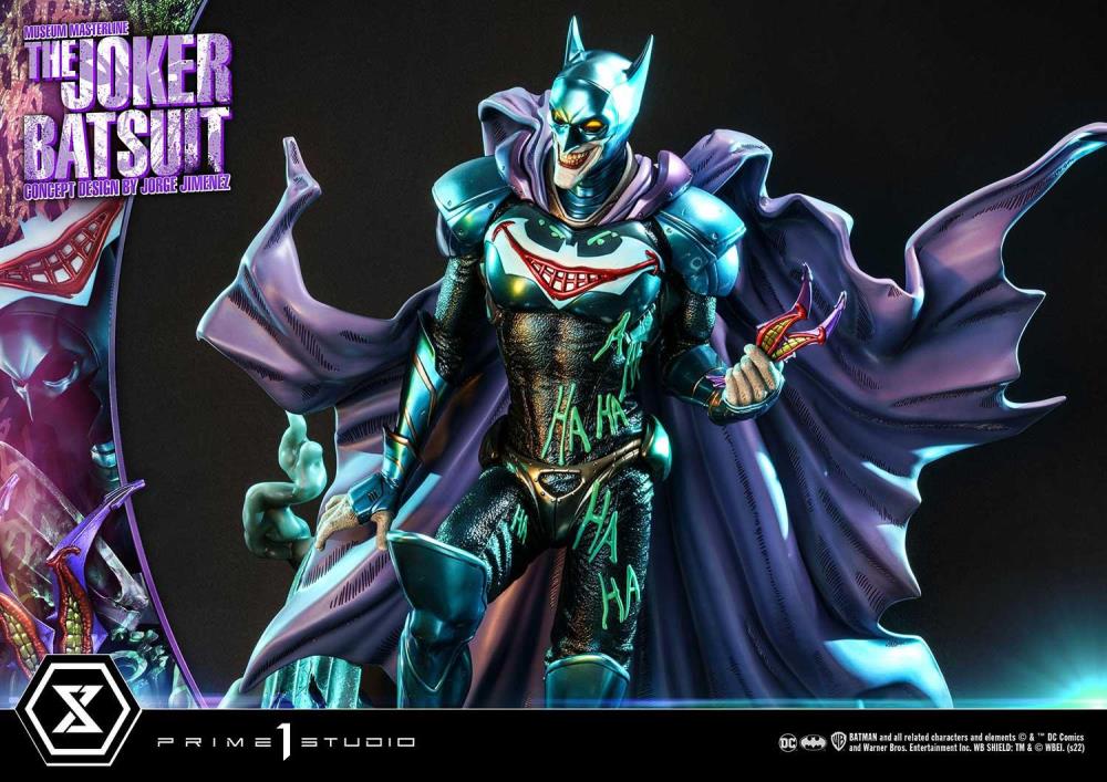 Batman Museum Masterline The Joker Batsuit (Jorge Jimenez Concept) 1/3 Scale Statue (With Bonus) Gallery Image 7