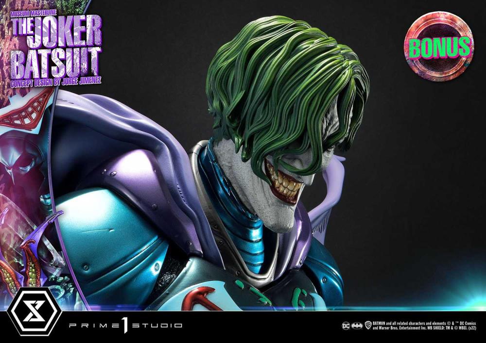 Batman Museum Masterline The Joker Batsuit (Jorge Jimenez Concept) 1/3 Scale Statue (With Bonus) Gallery Image 26