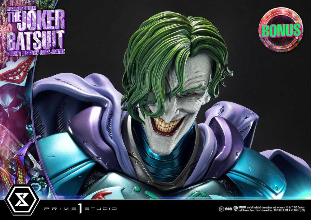 Batman Museum Masterline The Joker Batsuit (Jorge Jimenez Concept) 1/3 Scale Statue (With Bonus) Gallery Image 25