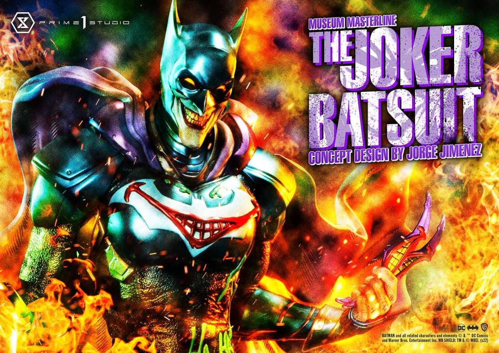 Batman Museum Masterline The Joker Batsuit (Jorge Jimenez Concept) 1/3 Scale Statue (With Bonus) Gallery Image 13