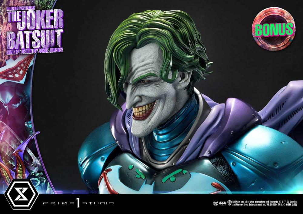 Batman Museum Masterline The Joker Batsuit (Jorge Jimenez Concept) 1/3 Scale Statue (With Bonus) Gallery Image 24