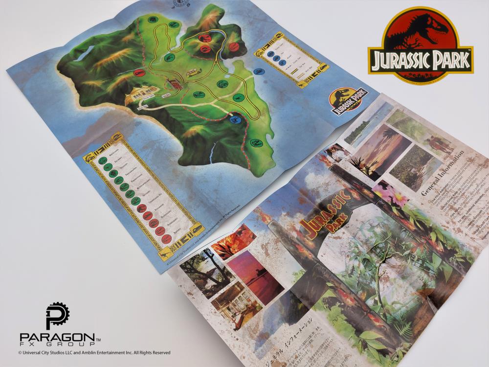 Jurassic Park Welcome Map (Dino-trampled Version) Gallery Image 3