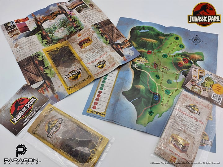 Jurassic Park Welcome Map (Dino-trampled Version) Gallery Image 1