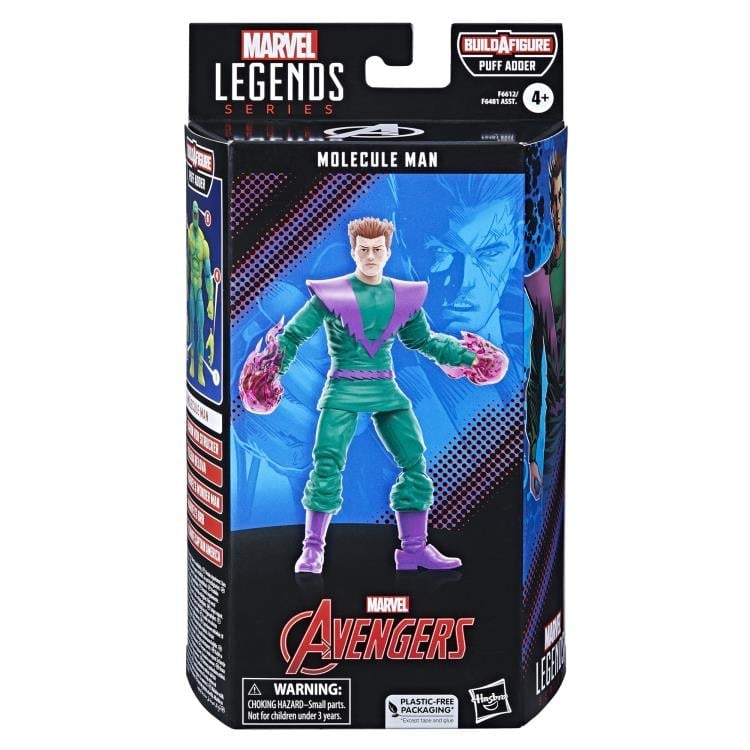 The Avengers (Classic Comic) Marvel Legends Molecule Man Action Figure (Puff Adder BAF) Gallery Image 5