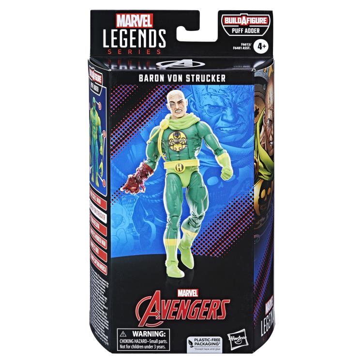 The Avengers (Classic Comic) Marvel Legends Baron Von Strucker Action Figure (Puff Adder BAF) Gallery Image 5