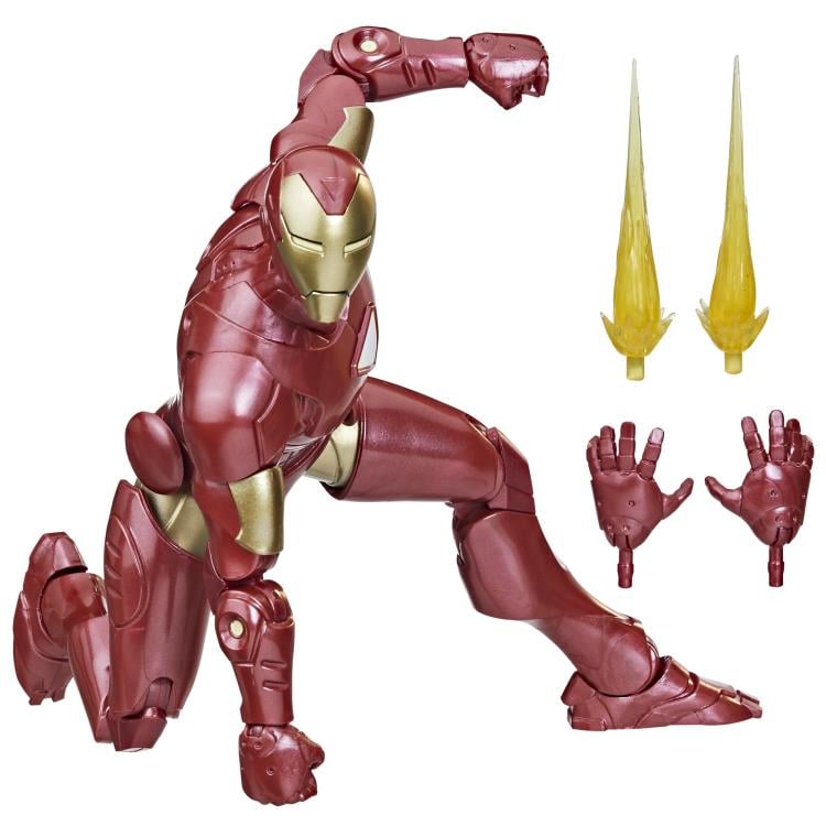 The Avengers (Classic Comic) Marvel Legends Iron Man (Extremis) Action Figure (Puff Adder BAF) Gallery Image 5