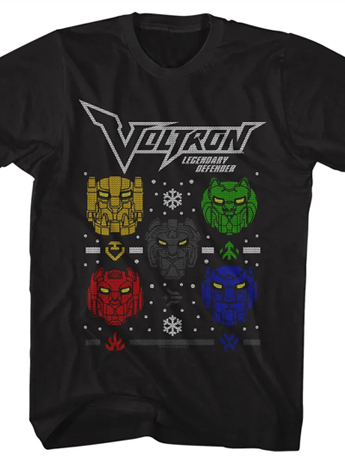 Voltron Christmas Lions T-Shirt Gallery Image 2