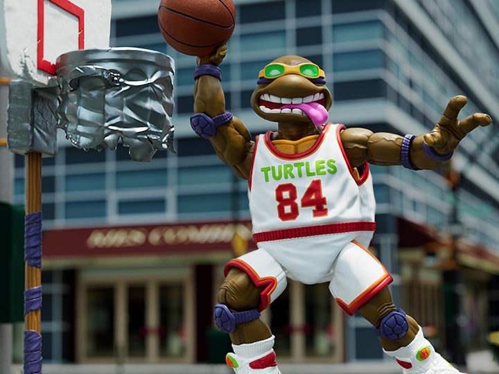 TMNT ミュータント タートルズ / Slam Dunkin' Don /美品 Teenage Mutant Ninja Turtles ULTIMATES! Slam Dunkin' Don Action Figure