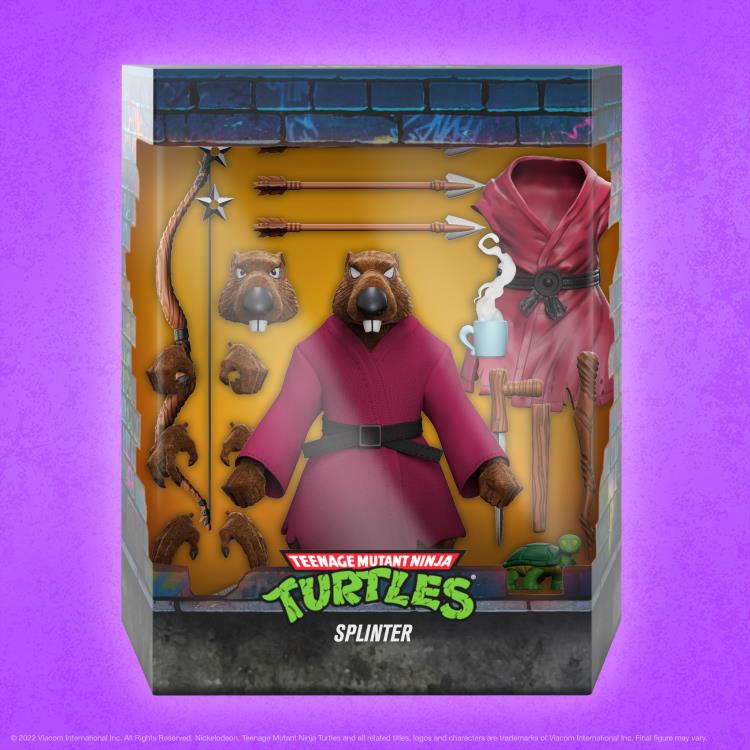 Teenage Mutant Ninja Turtles ULTIMATES! Splinter (Flocked) Action Figure Gallery Image 5