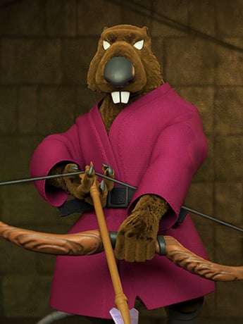 Teenage Mutant Ninja Turtles ULTIMATES! Splinter (Flocked) Action Figure Gallery Image 2