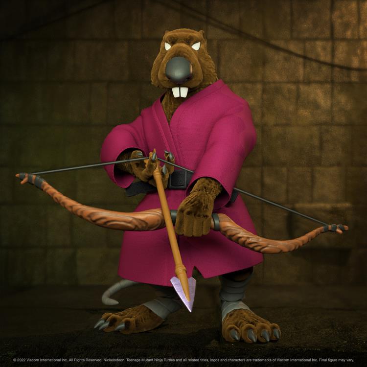 Teenage Mutant Ninja Turtles ULTIMATES! Splinter (Flocked) Action Figure Gallery Image 3