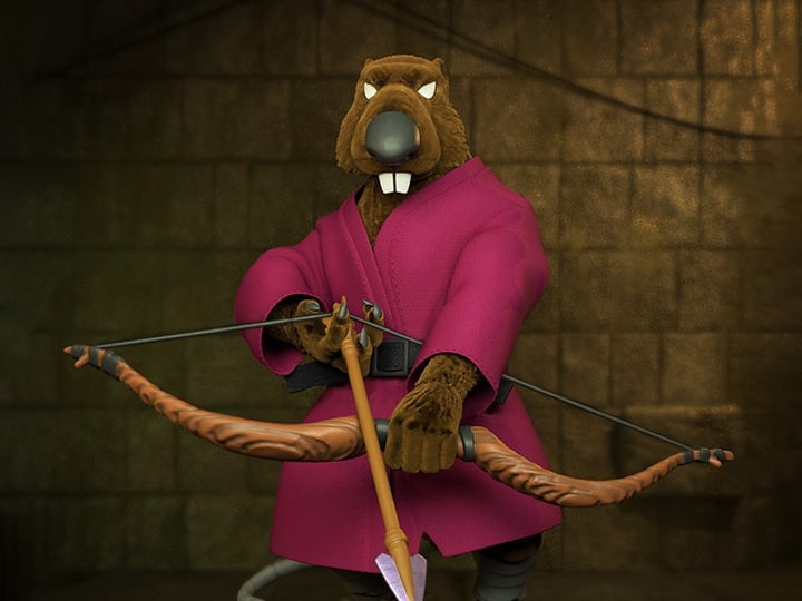 Teenage Mutant Ninja Turtles ULTIMATES! Splinter (Flocked) Action Figure Gallery Image 1