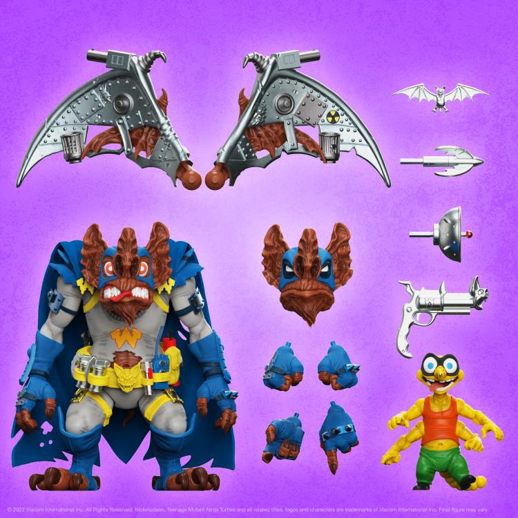 Teenage Mutant Ninja Turtles ULTIMATES! Wingnut & Screwloose Action Figure Set Gallery Image 4