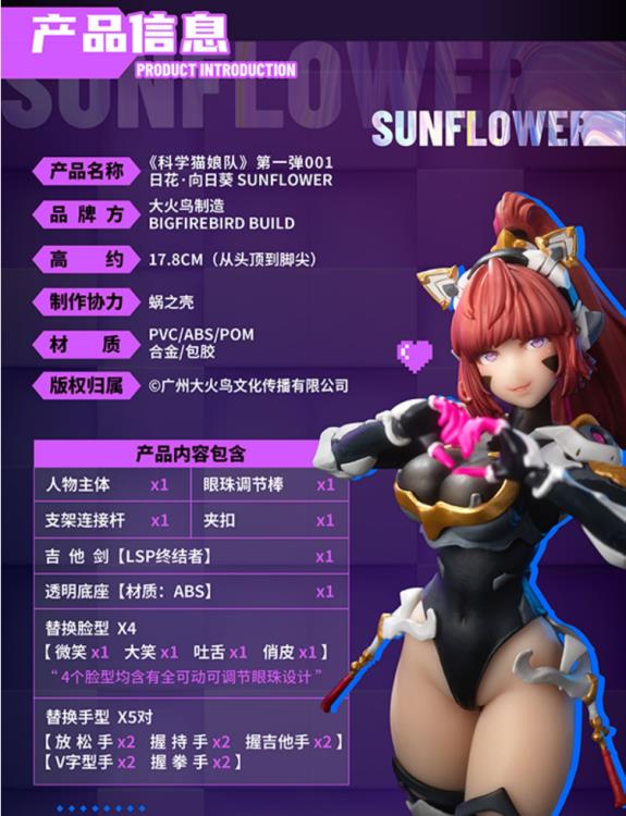 Science Cat Lady Team 001 Sunflower 1/9 Scale Figure Gallery Image 20