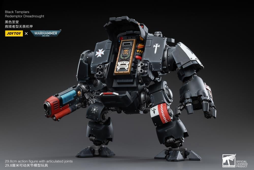 Warhammer 40K Black Templars Redemptor Dreadnought 1/18 Scale Action Figure Gallery Image 14