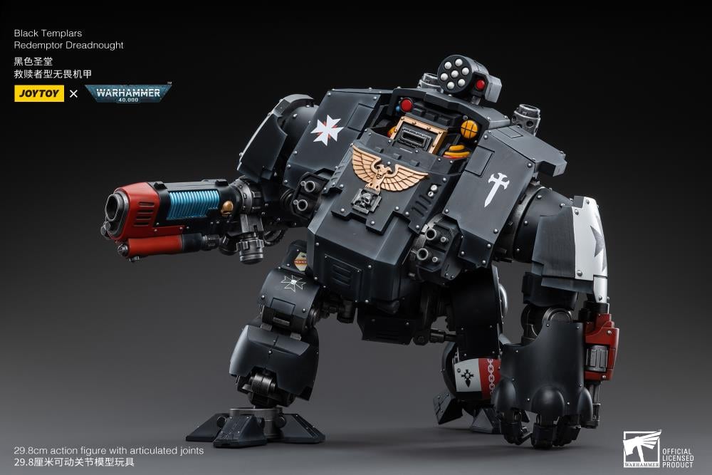 Warhammer 40K Black Templars Redemptor Dreadnought 1/18 Scale Action Figure Gallery Image 13