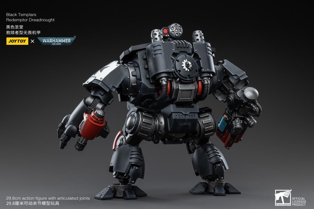 Warhammer 40K Black Templars Redemptor Dreadnought 1/18 Scale Action Figure Gallery Image 6