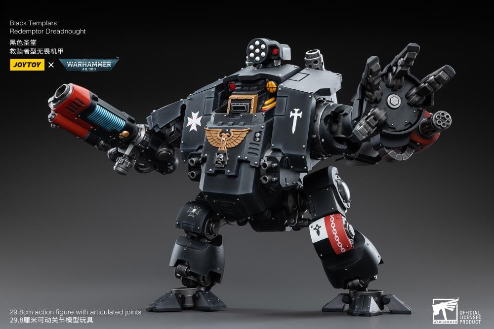 Warhammer 40K Black Templars Redemptor Dreadnought 1/18 Scale Action Figure Gallery Image 11