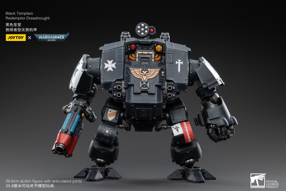 Warhammer 40K Black Templars Redemptor Dreadnought 1/18 Scale Action Figure Gallery Image 7