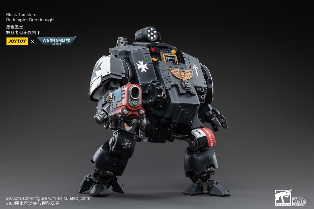 Warhammer 40K Black Templars Redemptor Dreadnought 1/18 Scale Action Figure Gallery Image 8