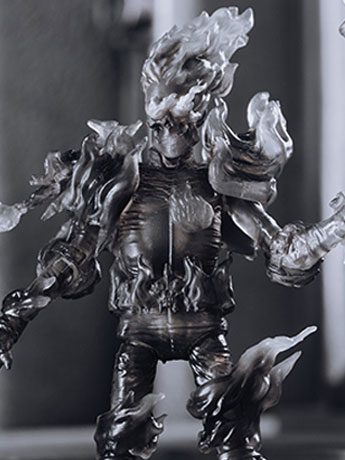 2000 AD Exquisite Mini Series Judge Fire (Black & White) 1:18 Scale PX Previews Exclusive Figure Gallery Image 2