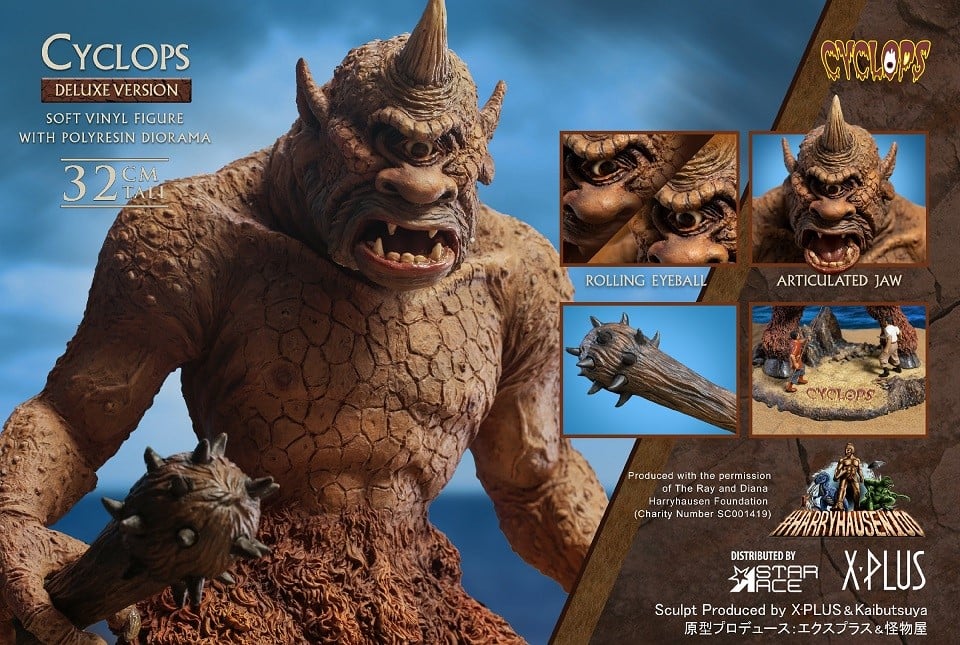The 7th Voyage of Sinbad Ray Harryhausen 100th Anniversary Cyclops (Deluxe Ver.) Soft Vinyl Figure (Reissue) Gallery Image 8