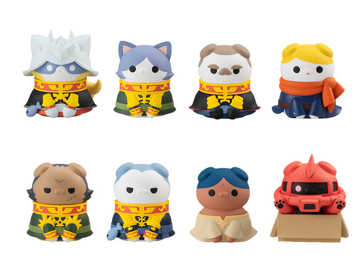 Mobile Suit Gundam Mega Cat Project Nyandam! Principality of Zeon Box of 8 Figures (With Gift) Gallery Image 1