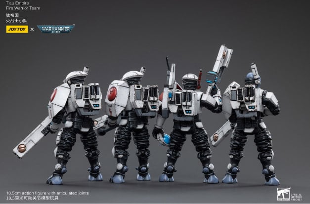 Warhammer 40K T'au Empire Fire Warrior 1/18 Scale Figure Set Gallery Image 4