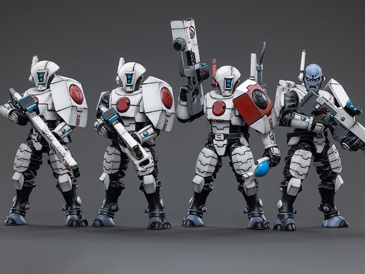 Warhammer 40K T'au Empire Fire Warrior 1/18 Scale Figure Set Gallery Image 1