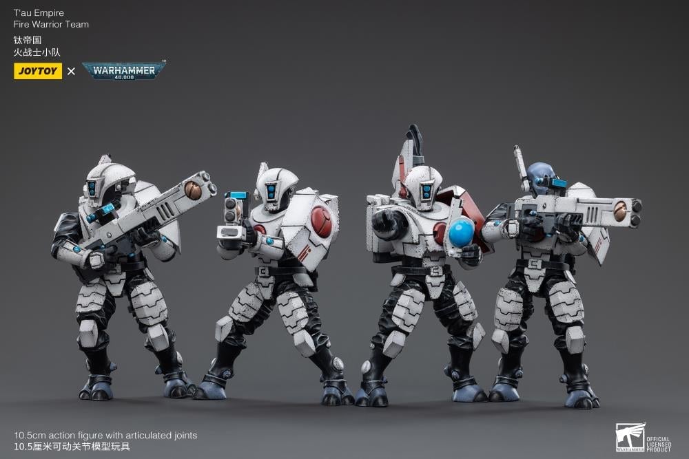 Warhammer 40K T'au Empire Fire Warrior 1/18 Scale Figure Set Gallery Image 6