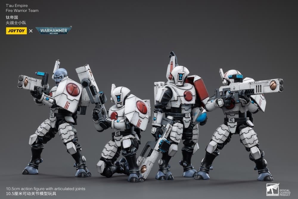 Warhammer 40K T'au Empire Fire Warrior 1/18 Scale Figure Set Gallery Image 5