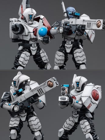 Warhammer 40K T'au Empire Fire Warrior 1/18 Scale Figure Set Gallery Image 2