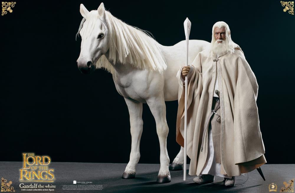 The Lord of the Rings The Crown Series Gandalf the White & Shadowfax 1/6 Scale Figure Set Gallery Image 3