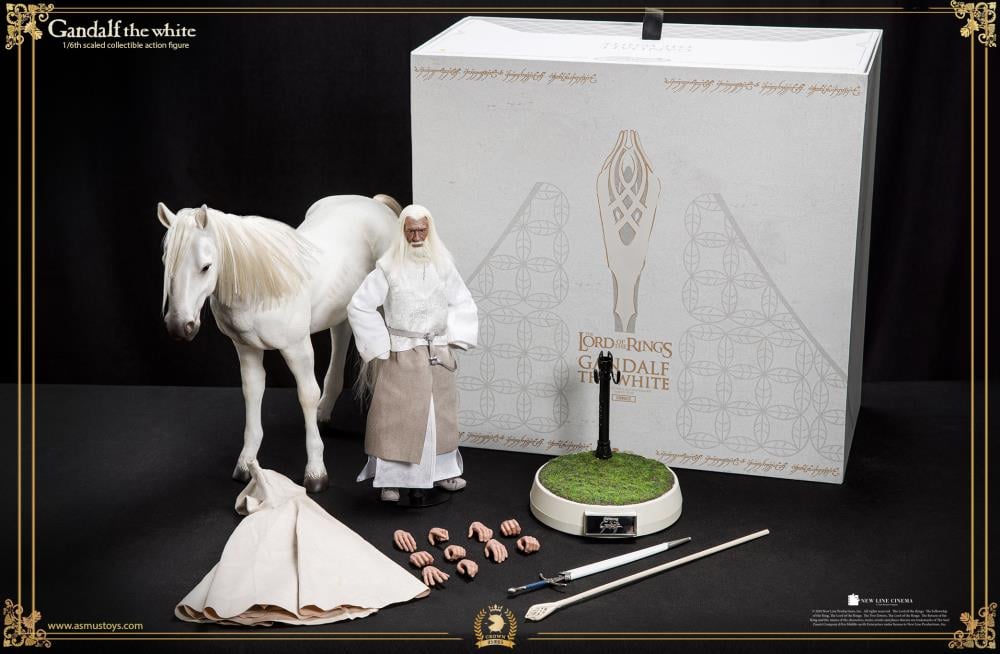 The Lord of the Rings The Crown Series Gandalf the White & Shadowfax 1/6 Scale Figure Set Gallery Image 21
