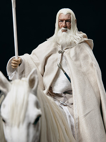 The Lord of the Rings The Crown Series Gandalf the White & Shadowfax 1/6 Scale Figure Set Gallery Image 2