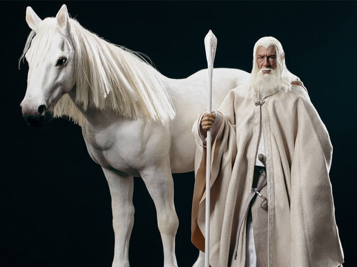 The Lord of the Rings The Crown Series Gandalf the White & Shadowfax 1/6 Scale Figure Set Gallery Image 1