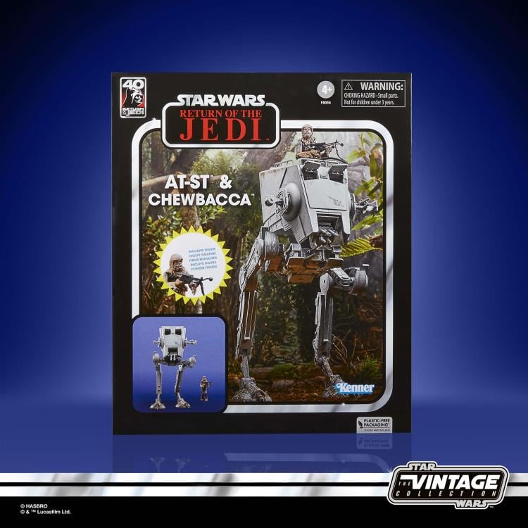 Star Wars 40th Anniversary The Vintage Collection AT-ST & Chewbacca (Return of the Jedi) Gallery Image 16
