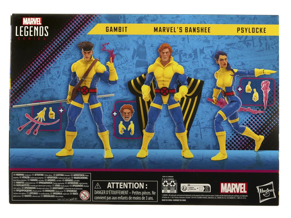 The Uncanny X-Men 60th Anniversary Marvel Legends Banshee, Gambit, & Psylocke Action Figure Three-Pack Gallery Image 19