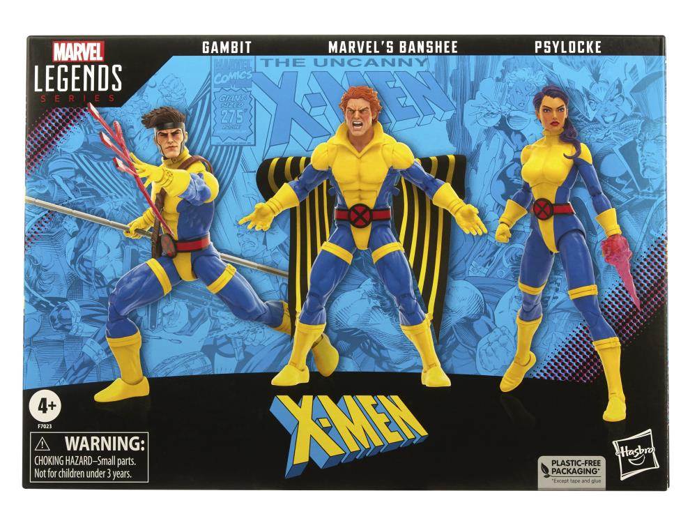 The Uncanny X-Men 60th Anniversary Marvel Legends Banshee, Gambit, & Psylocke Action Figure Three-Pack Gallery Image 18